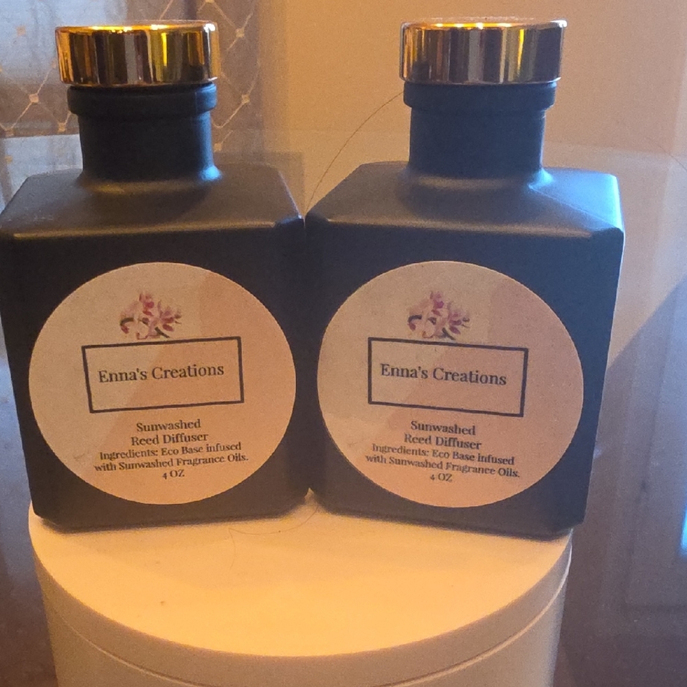 Enna's Creations Sunwashed Reed Diffuser Set